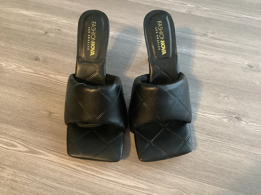 Black Shoes Heels Stiletto Fashion Nova, Size 9