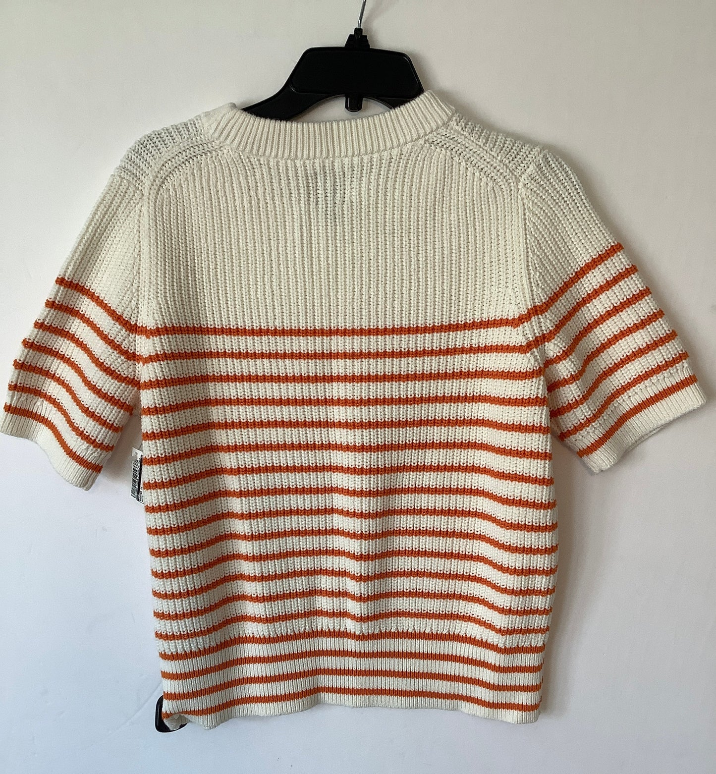 Sweater Short Sleeve By Gap In White, Size: L