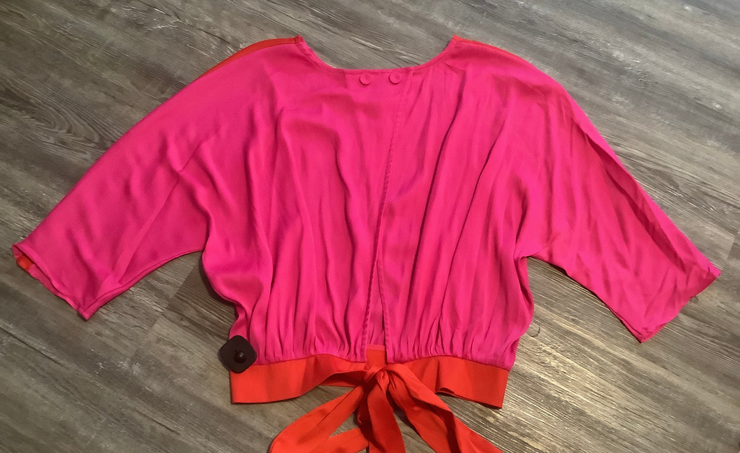 Pink Top Short Sleeve Glam, Size L