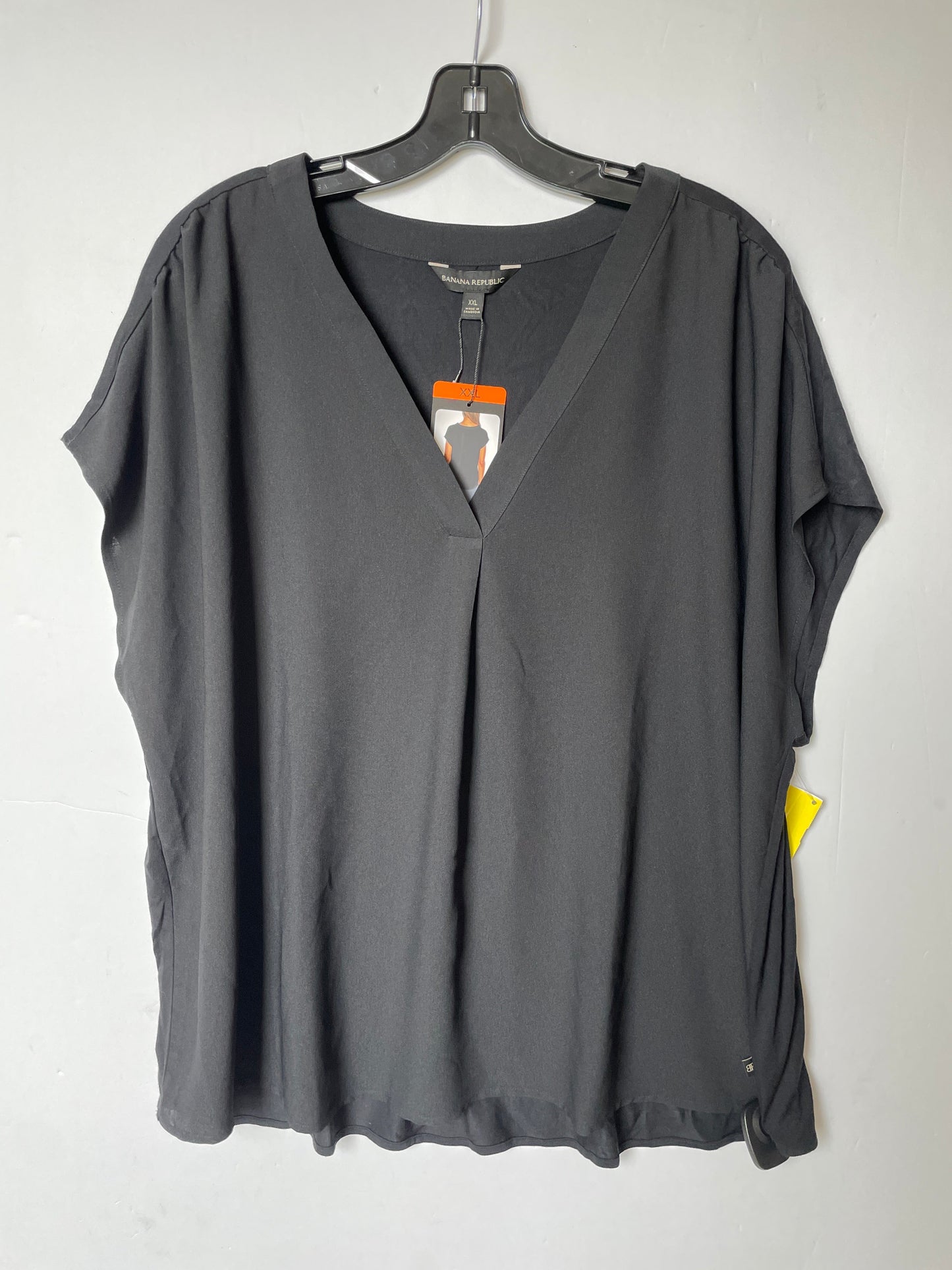 Black Top Short Sleeve Banana Republic, Size Xxl