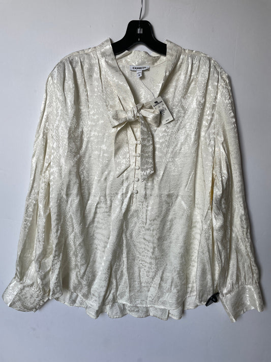 White Top Long Sleeve Express, Size Xl