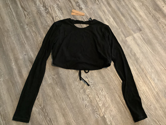 Black Top Long Sleeve Skims, Size L