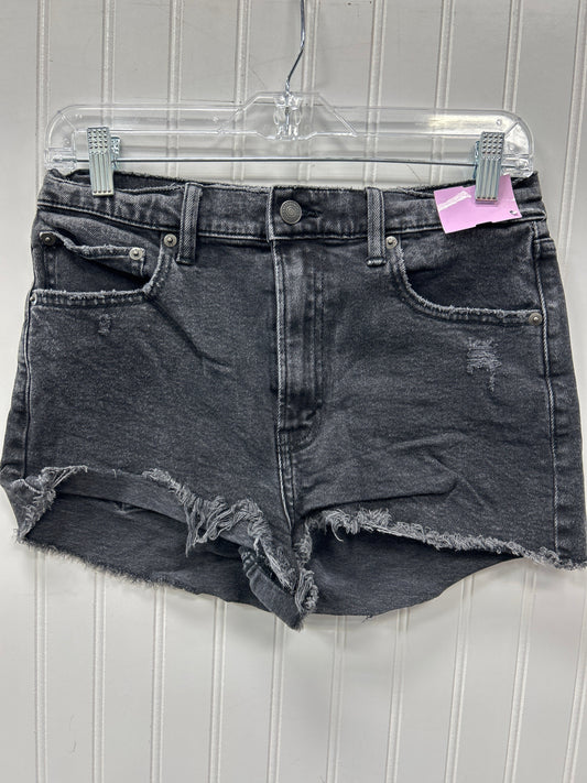 Shorts By Abercrombie And Fitch In Black Denim, Size:4