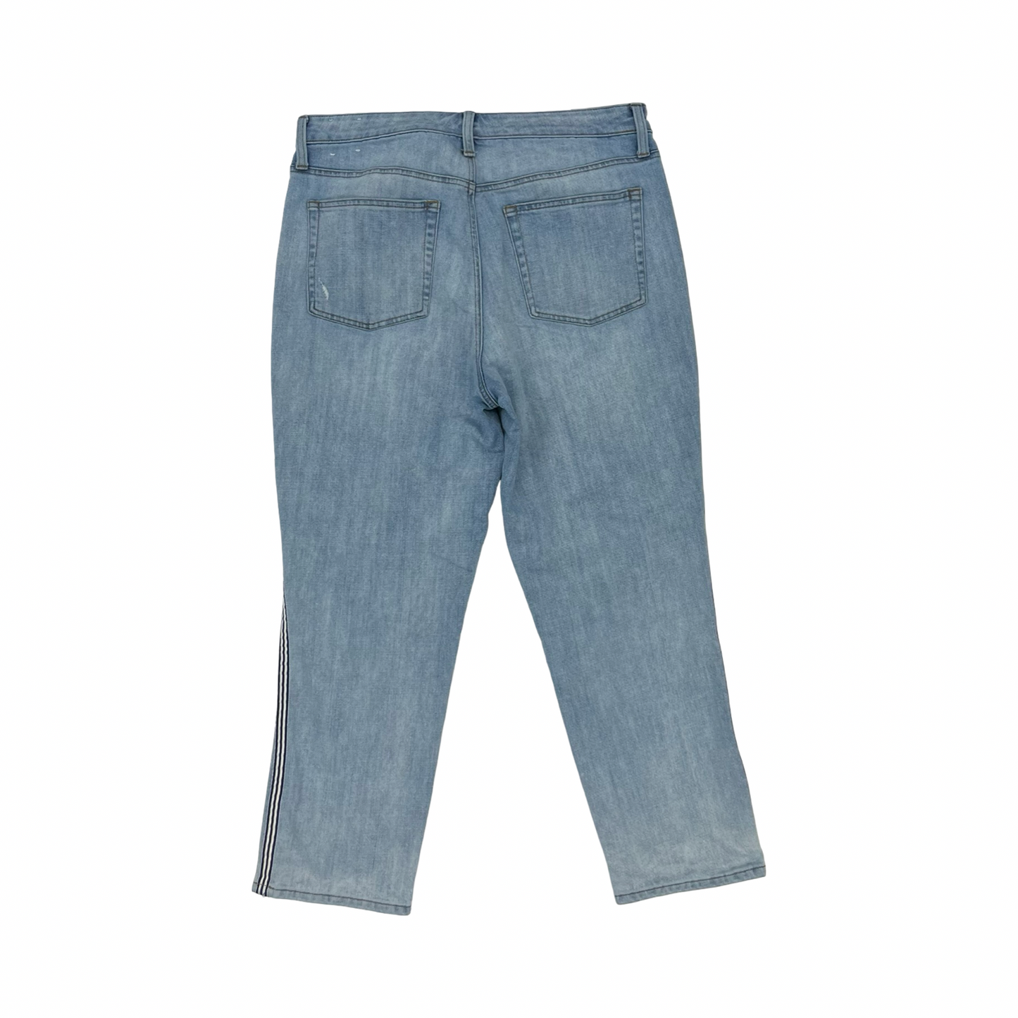 Jeans Straight By Talbots In Blue Denim, Size:12