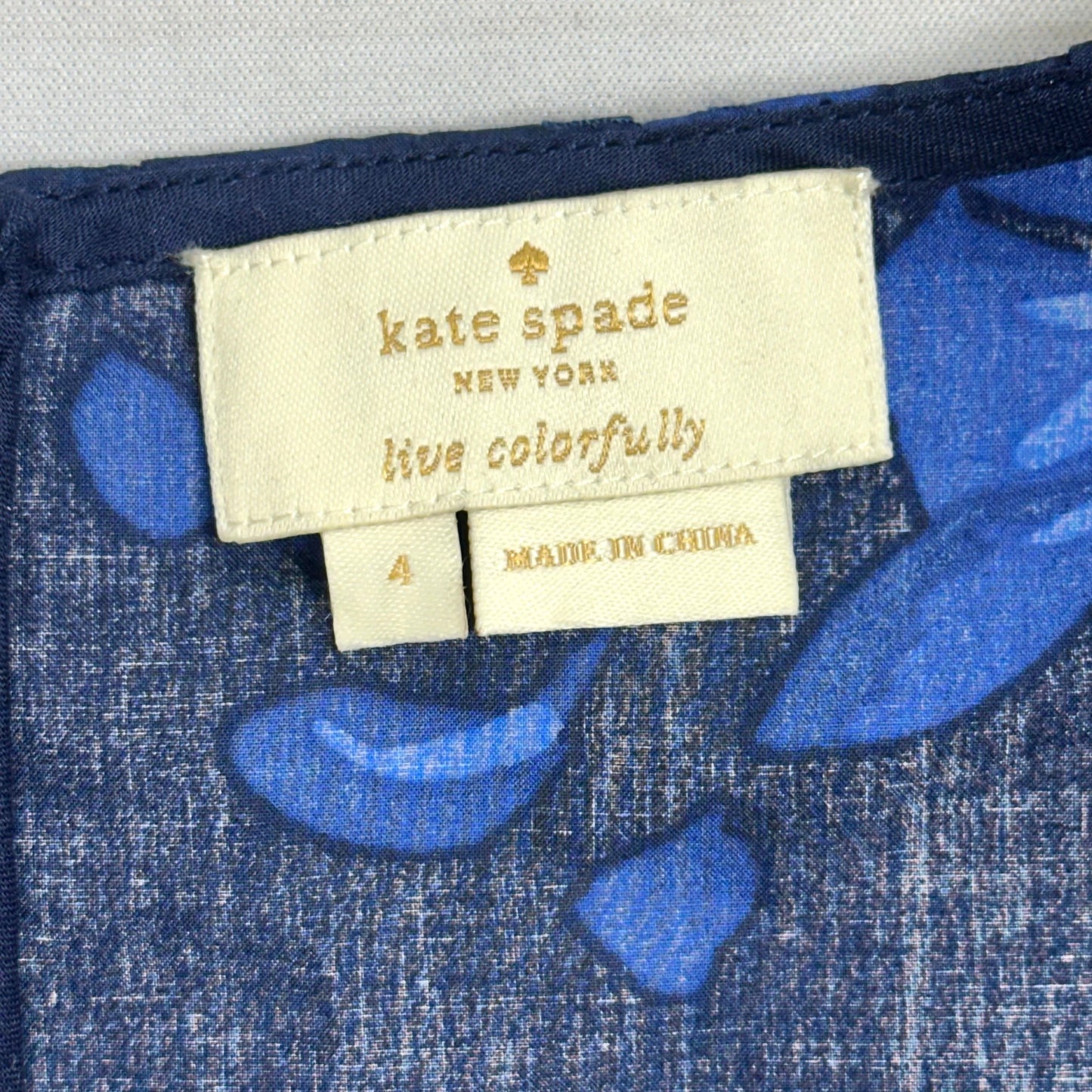 Top Sleeveless Designer By Kate Spade In Floral Print, Size: S