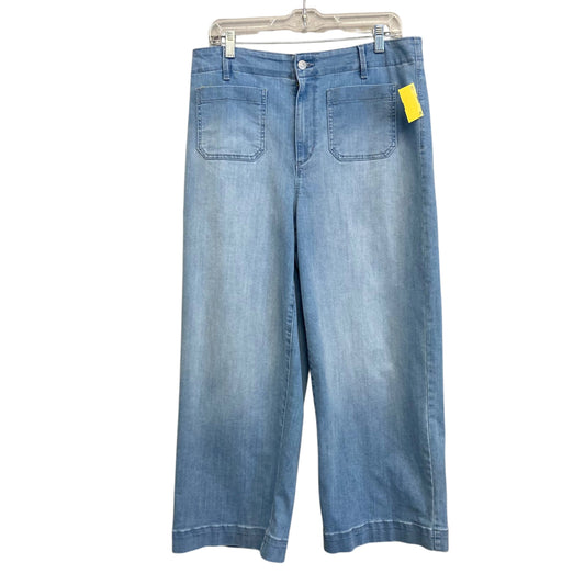 Jeans Wide Leg By Gloria Vanderbilt In Blue Denim, Size:12
