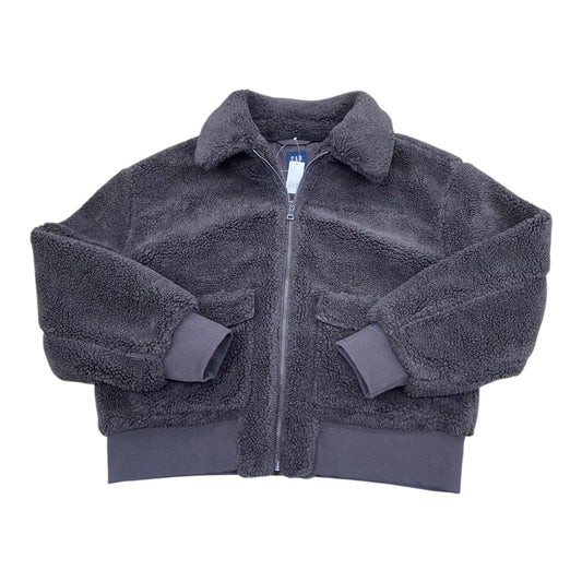 Coat Faux Fur & Sherpa By Gap In Brown, Size:L