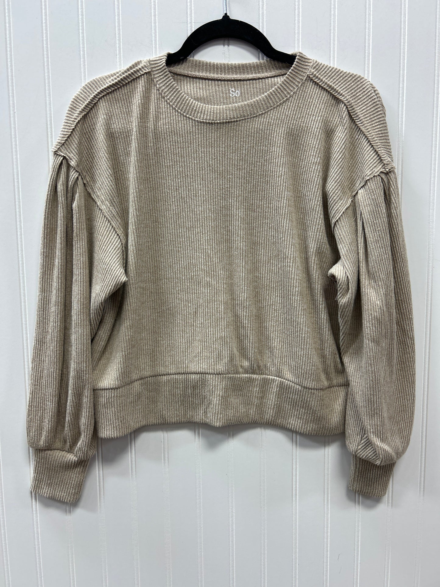 Top Ls By So In Tan, Size:L