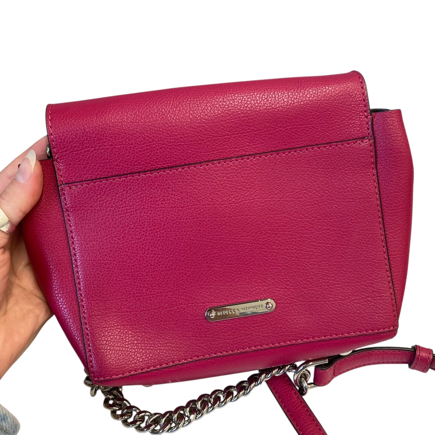 Crossbody Designer By Rebecca Minkoff In Pink, Size:Small