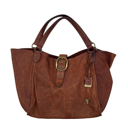 Handbag Designer By Frye In Brown, Size:Large