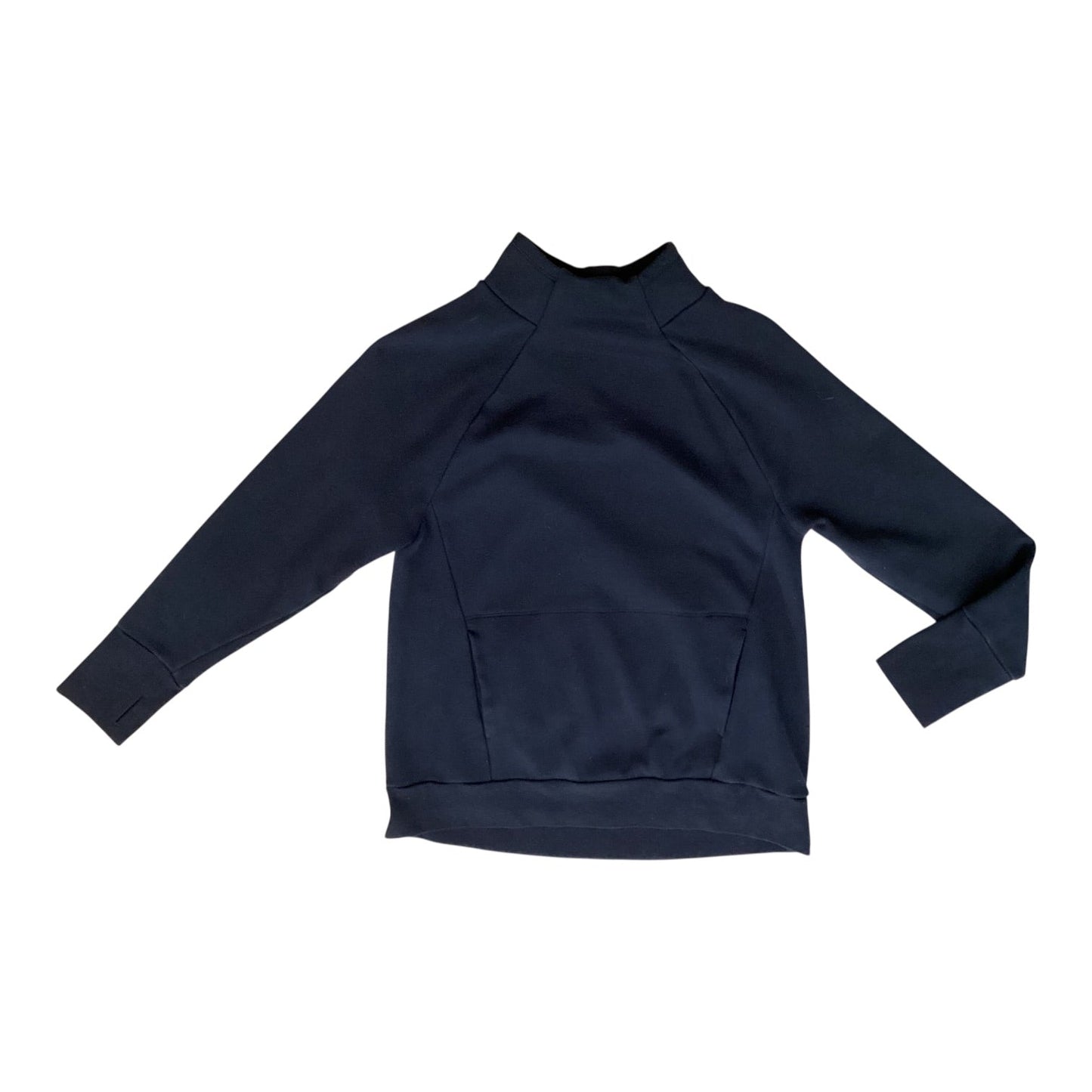 Athletic Top Ls Collar By Fabletics In Black, Size:L
