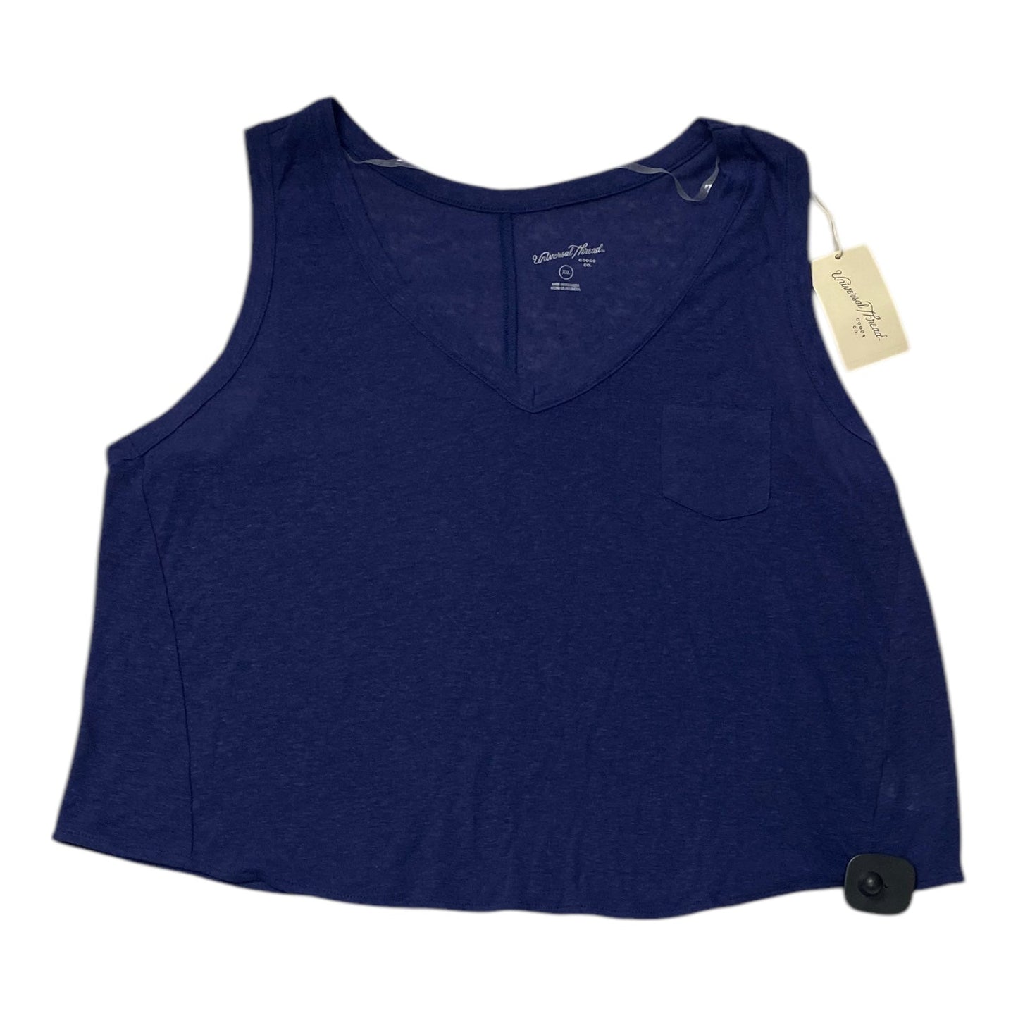 Top Sleeveless By Universal Thread In Blue, Size:1X