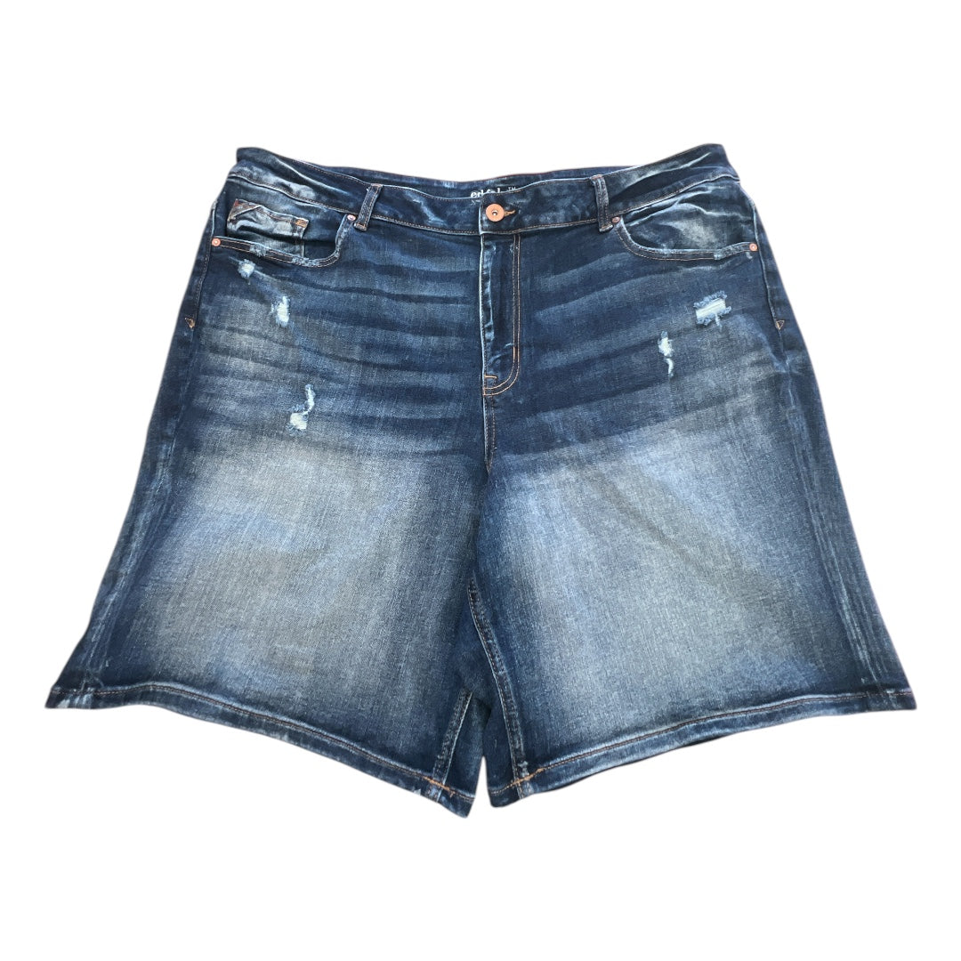SHORTS by  EDGELY In BLUE DENIM, Size: 24