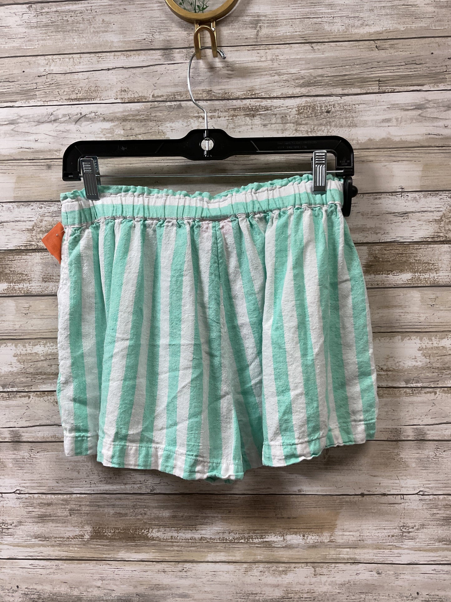 Shorts By Target-Designer In Green & White, Size:S