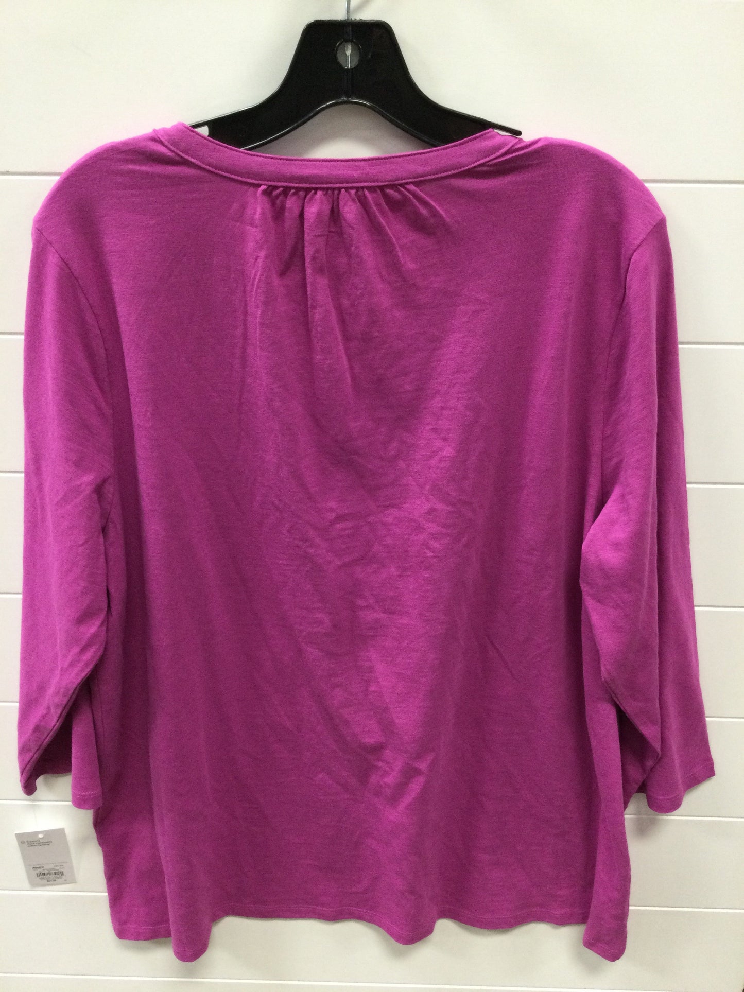 Top Ls By Croft And Barrow In Purple, Size:1X