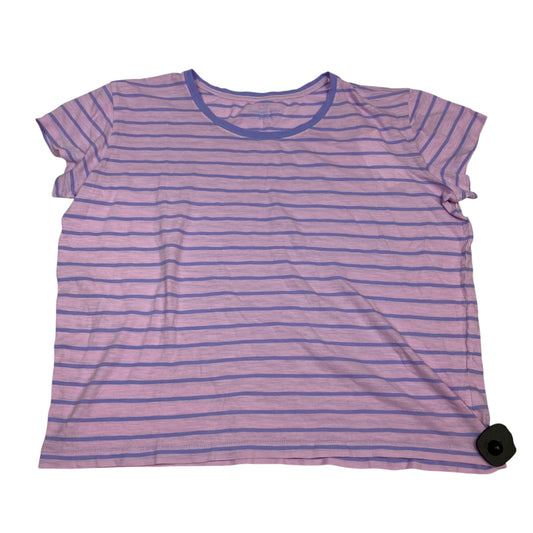 Top Ss Designer By Vineyard Vines In Pink & Purple, Size:L