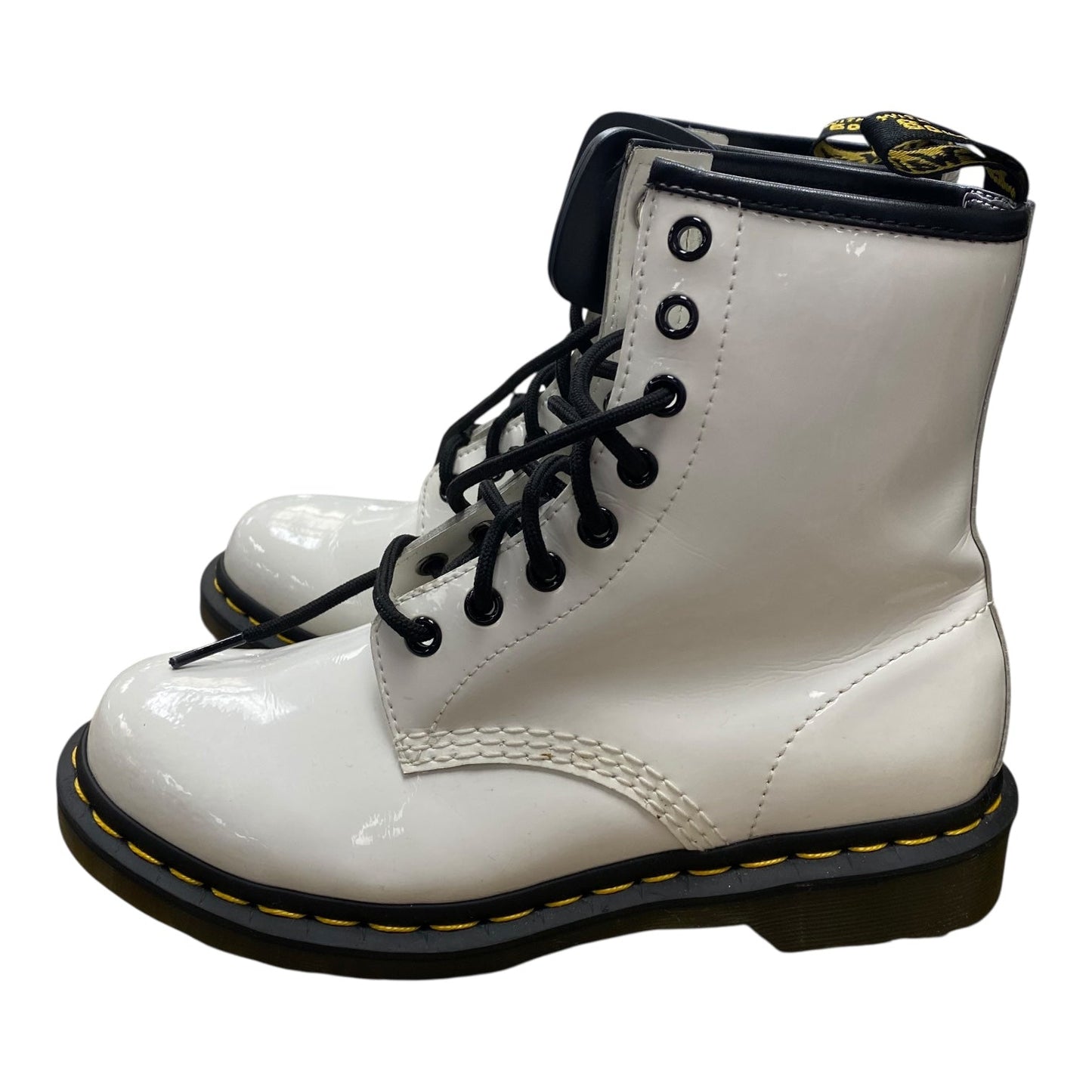 Boots Ankle Flats By Dr Martens In White, Size:7