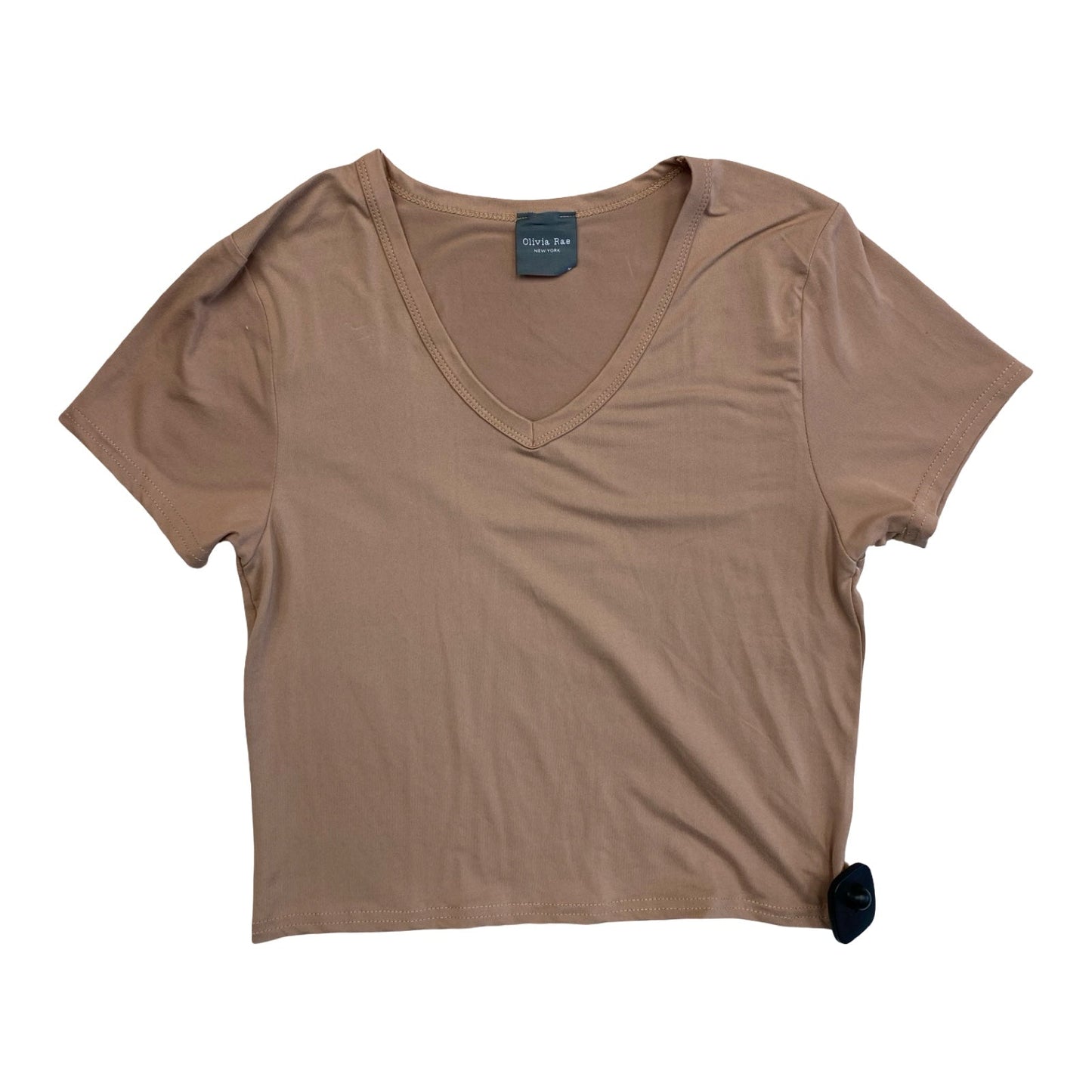 Top Ss Basic By Olivia Rae In Brown, Size:M