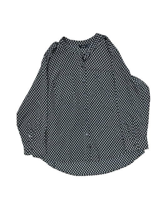 Top Ls By Apt 9 In Black & White, Size:1X