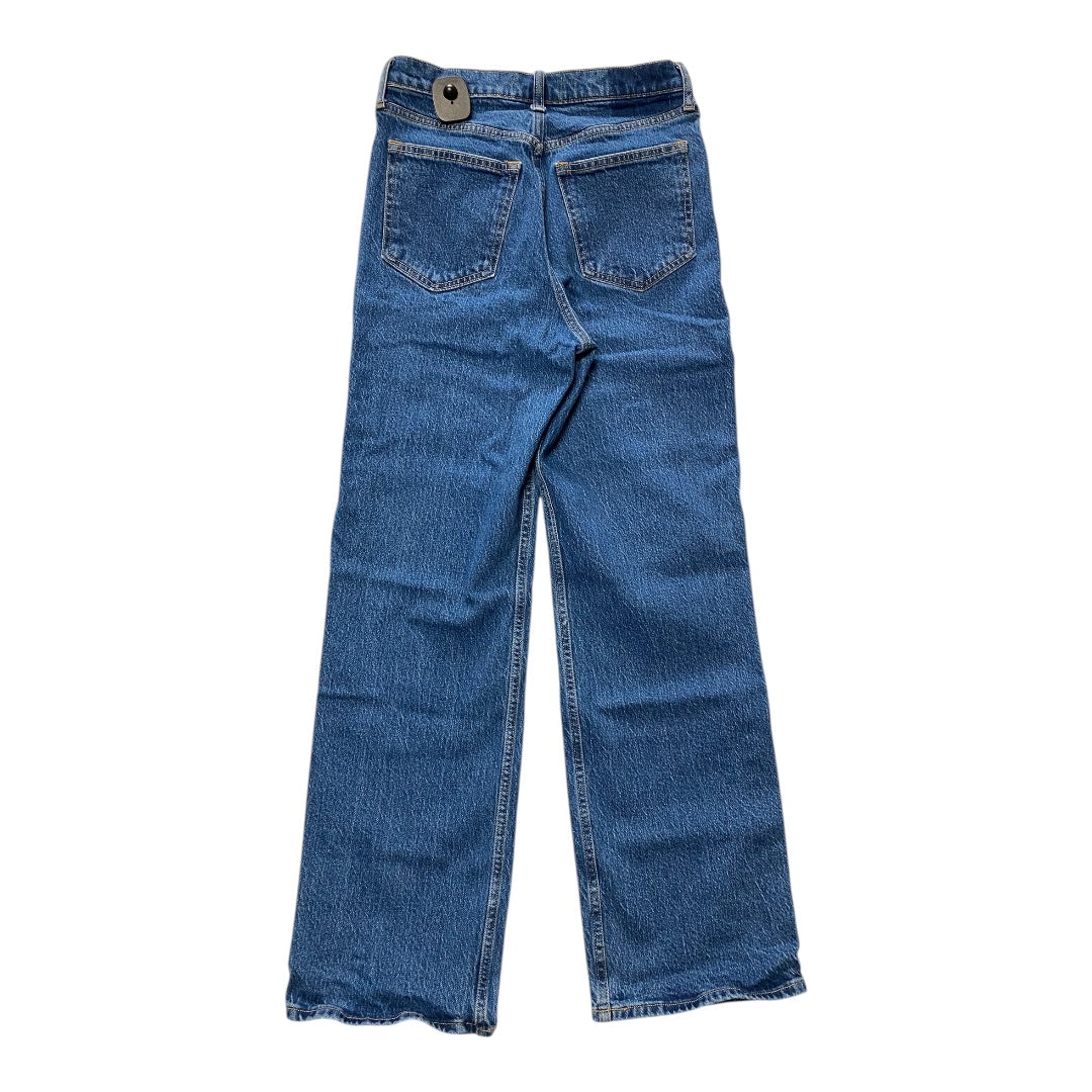 Jeans Straight By Abercrombie And Fitch In Blue Denim, Size:6