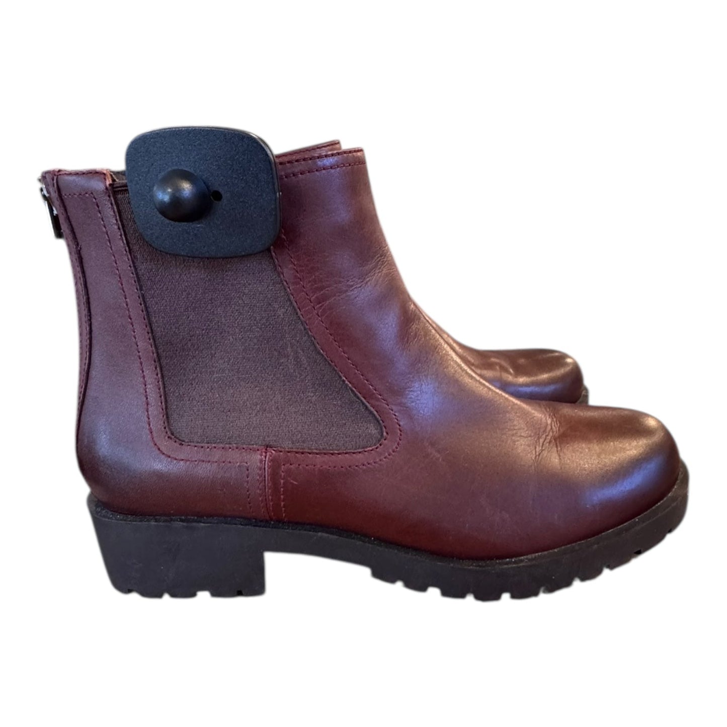 Boots Ankle Heels By Cole-Haan In Brown, Size:7.5