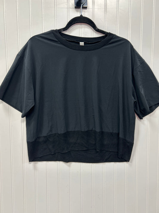 Athletic Top Ss By Athleta In Black, Size:M