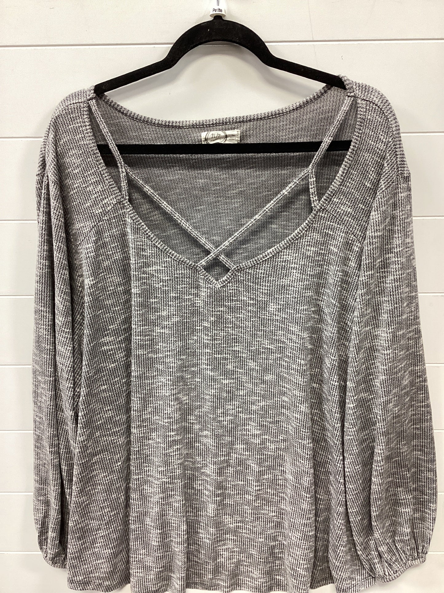 Top Ls By Maurices In Grey, Size:4X