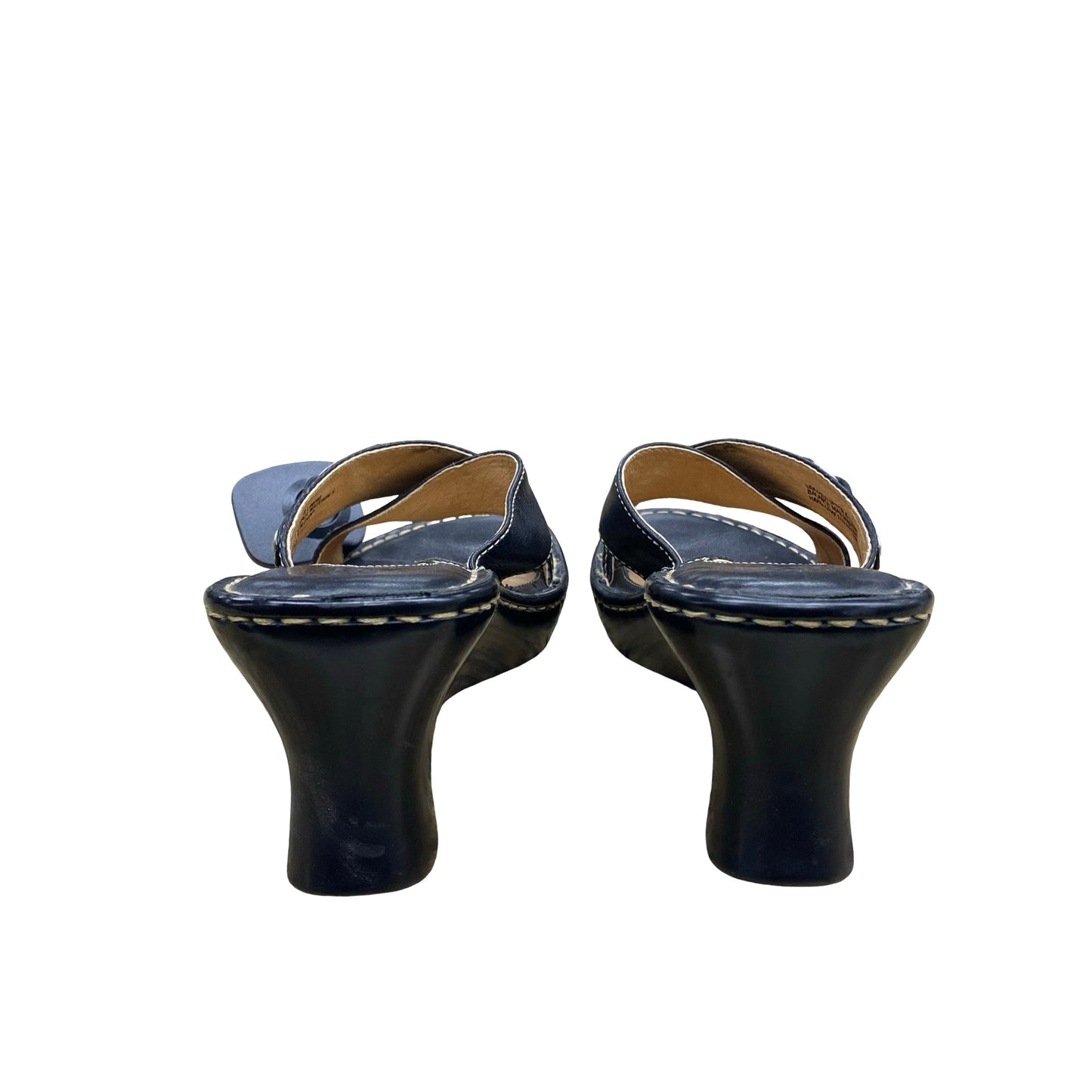 Sandals Heels Wedge By Born In Black, Size:8