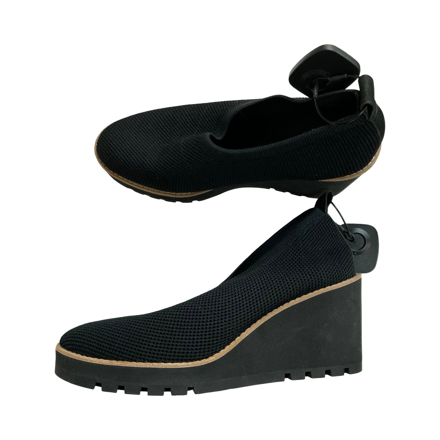 Shoes Designer By Eileen Fisher In Black, Size:9.5