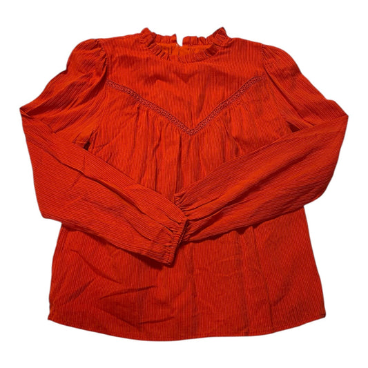 Top Ls By Loft In Red, Size:Xxs