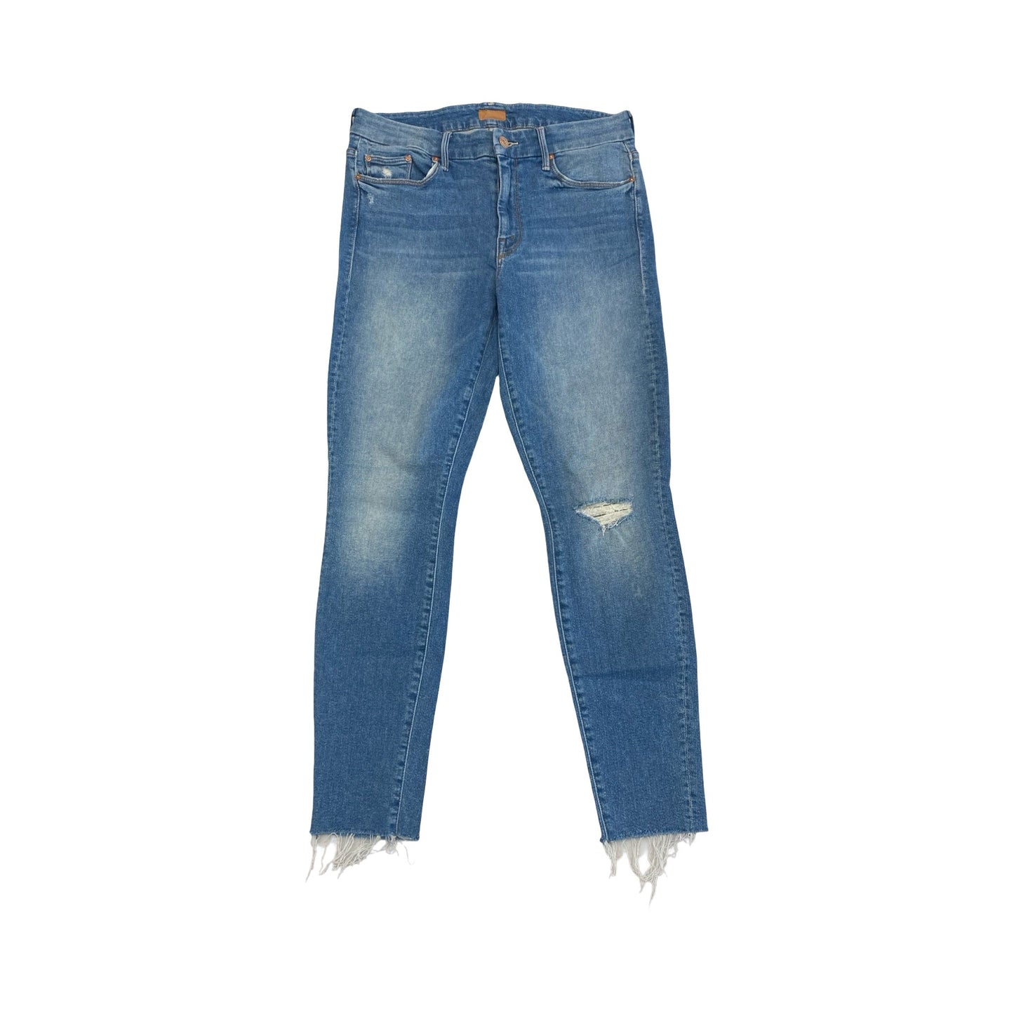Jeans Skinny By Mother In Blue Denim, Size:12