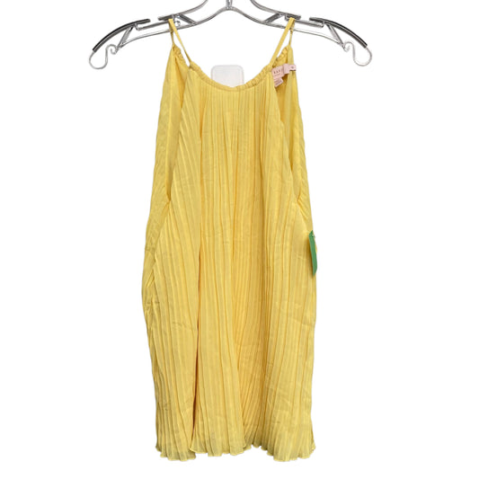 Top Sleeveless By Ted Baker In Yellow, Size:Xs