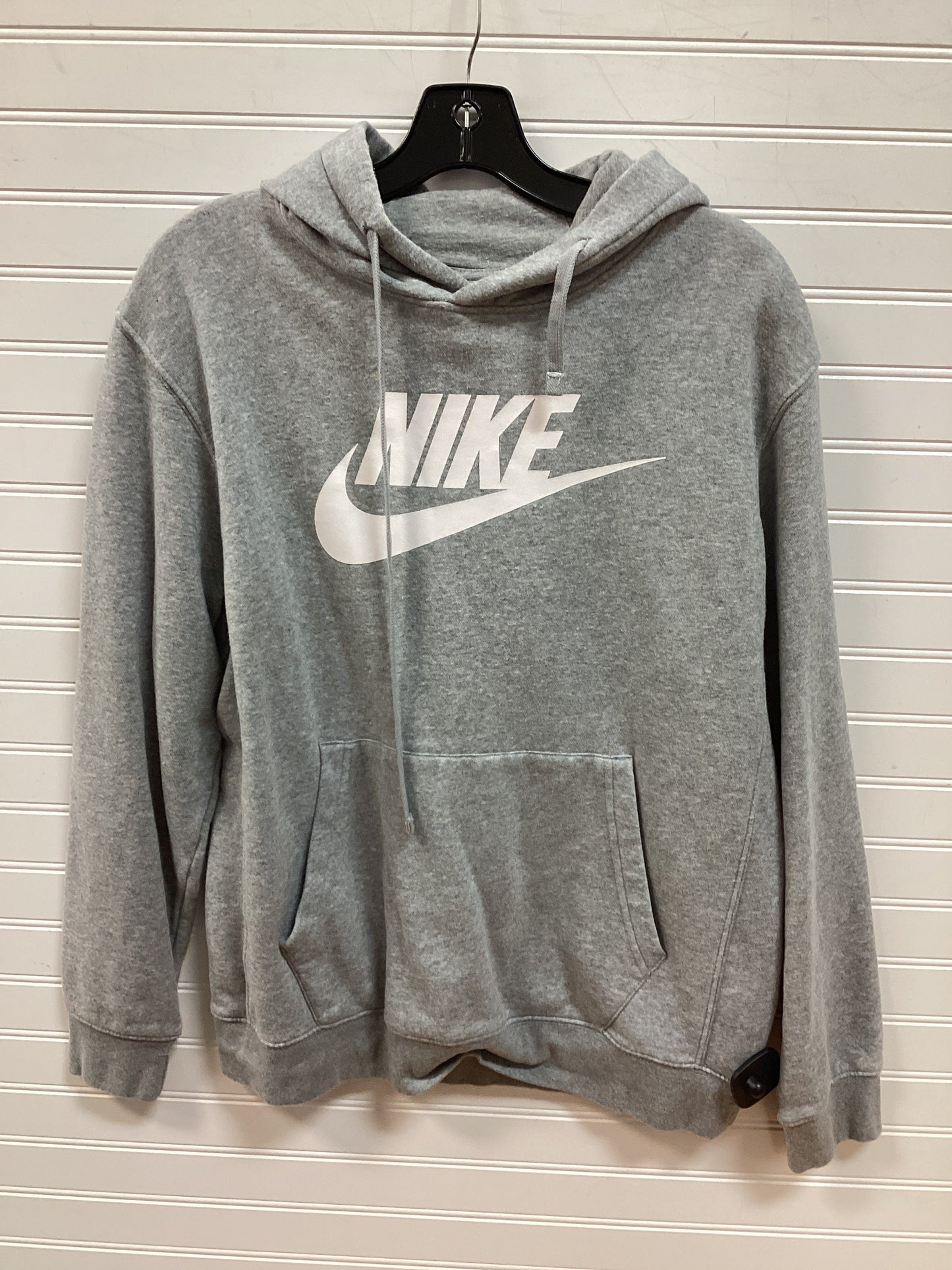 Sweatshirt Hoodie By Nike Apparel In Grey, Size:M