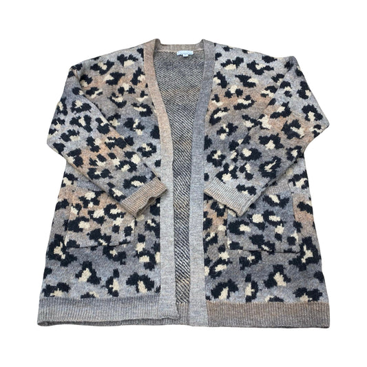 Sweater Cardigan By Allison Joy In Animal Print, Size:M