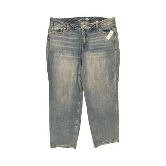 Jeans Boyfriend By Old Navy In Blue, Size:20