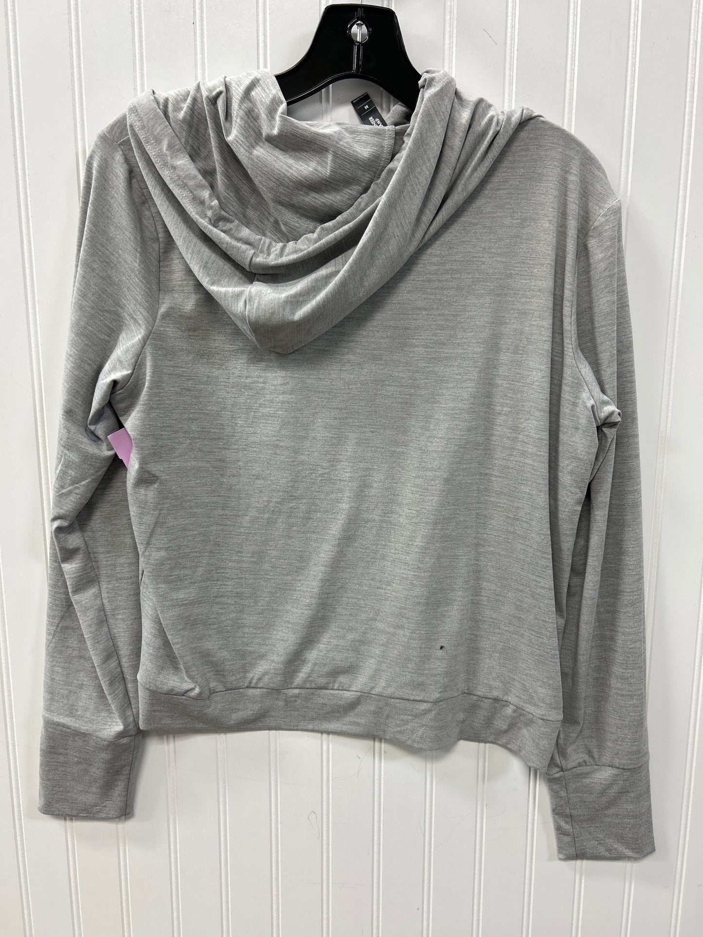 Athletic Top Ls Hoodie By Clothes Mentor In Grey, Size:S