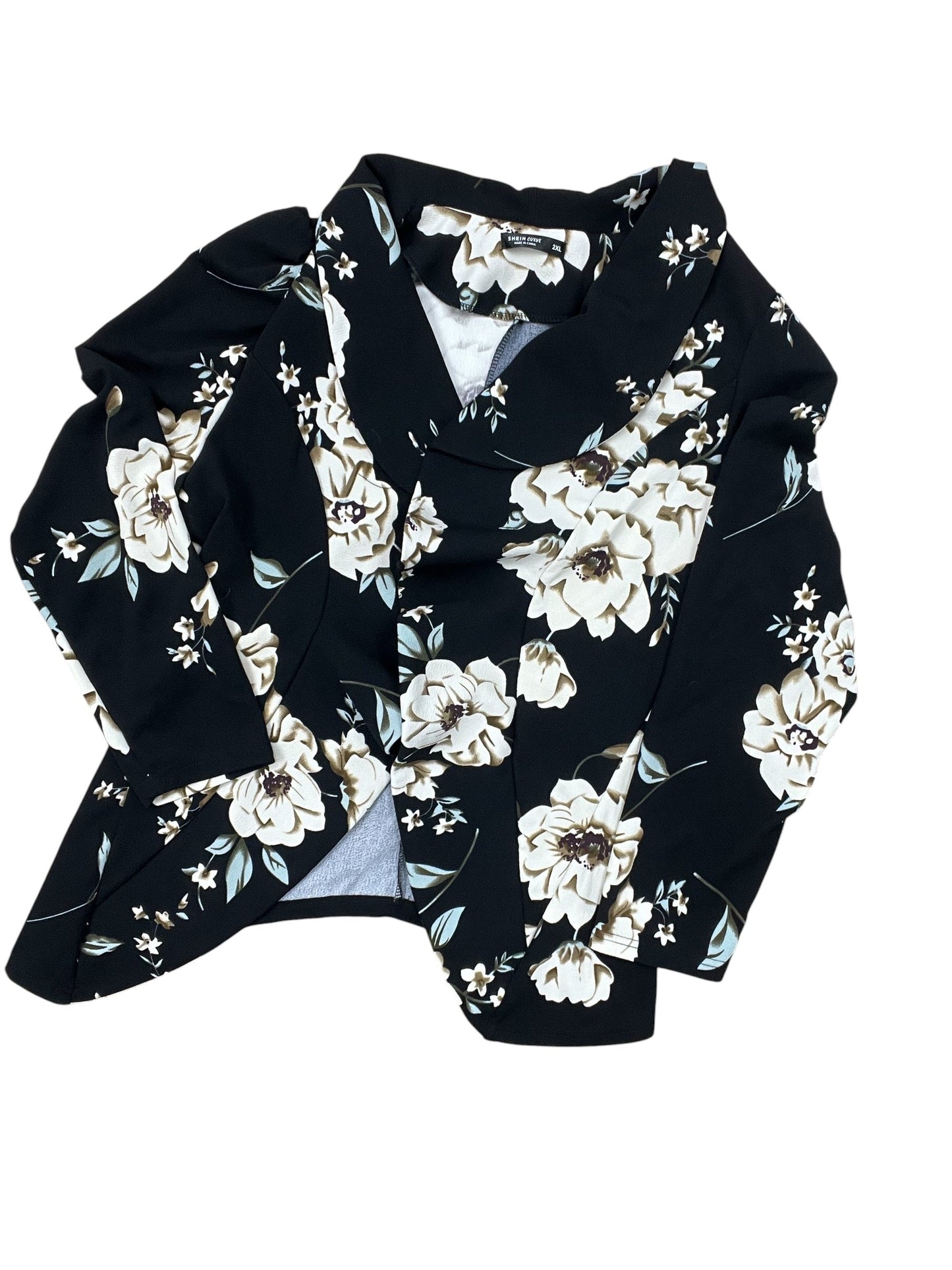 Blazer By Shein In Black, Size:2X