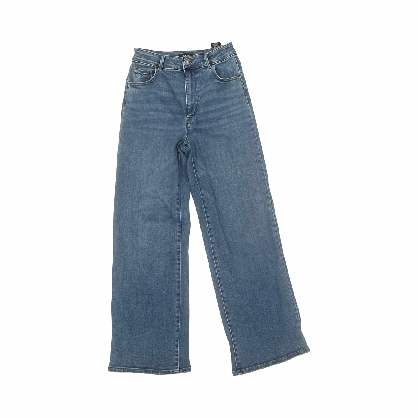 Jeans Wide Leg By Well Worn In Blue Denim, Size:4