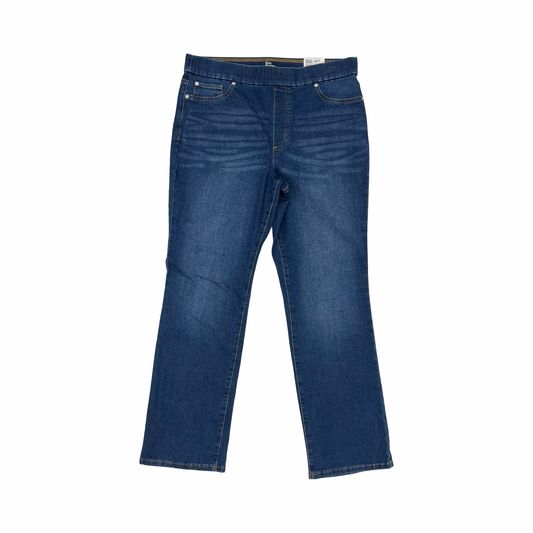 Jeans Straight By Kim Rogers In Blue Denim, Size:14