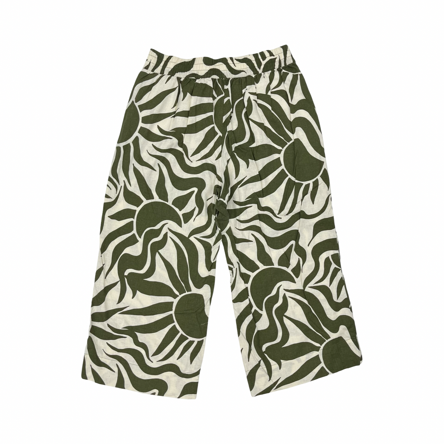 Pants Wide Leg By Loft In Green & Tan, Size:Xl