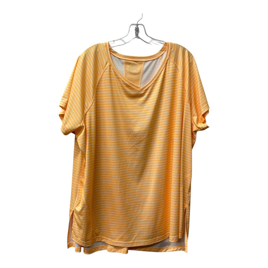 Athletic Top Ss By Tek Gear In Orange, Size:3X
