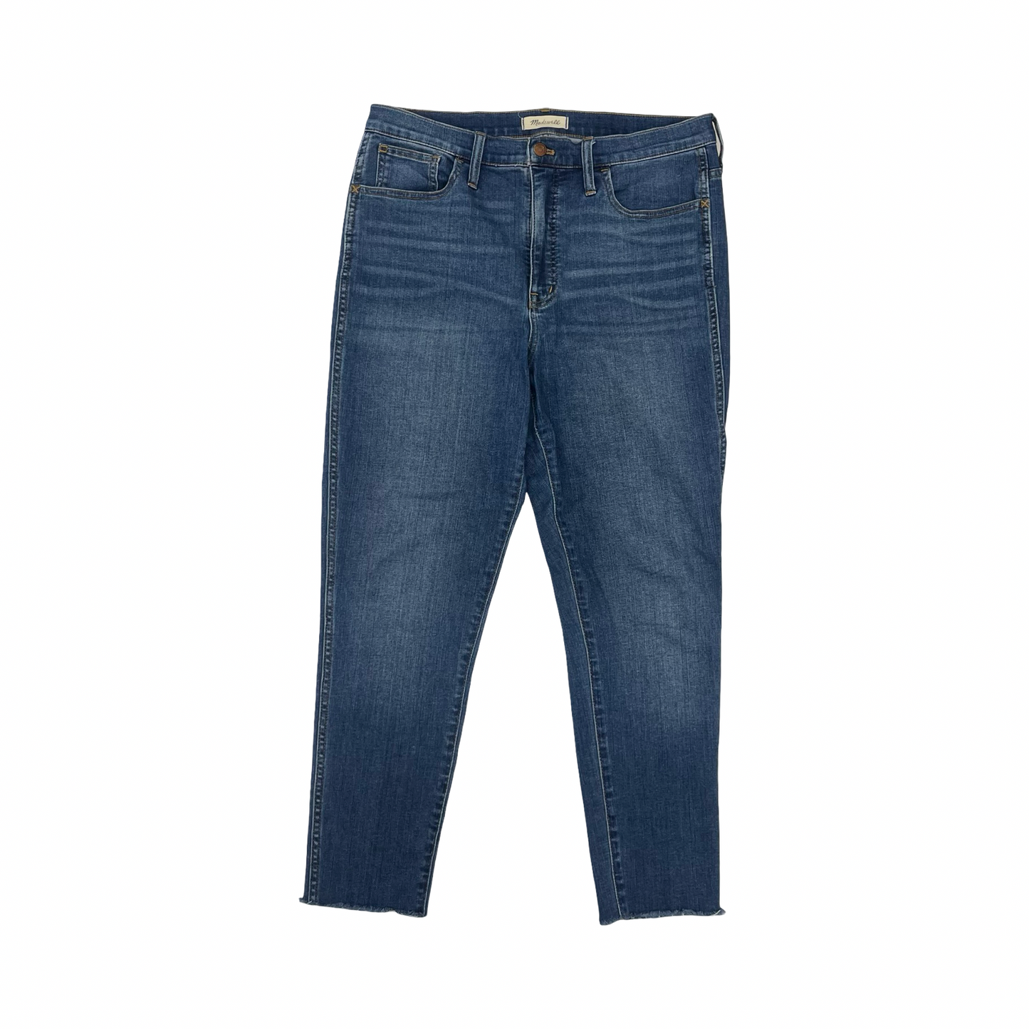Jeans Straight By Madewell In Blue Denim, Size:12