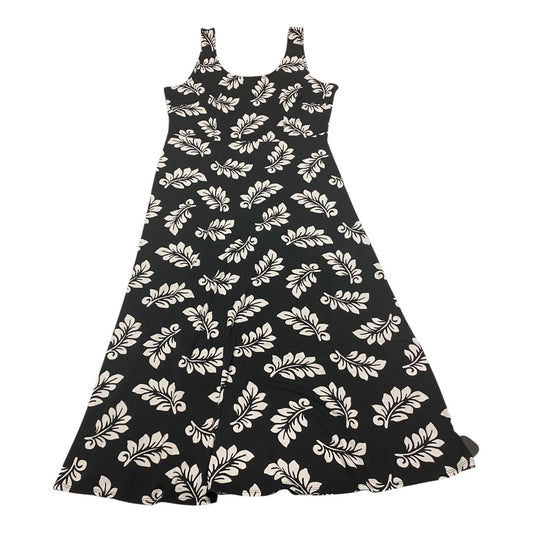 Dress Casual Maxi By Talbots In Black & White, Size:Mp