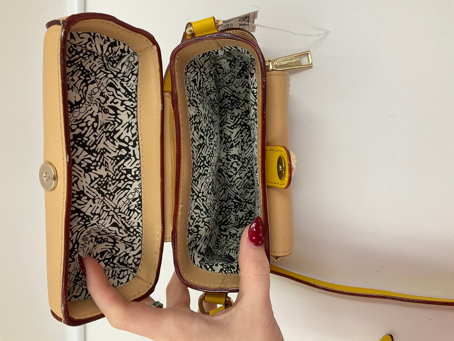 Crossbody Designer By Rebecca Minkoff In Beige, Size:Small