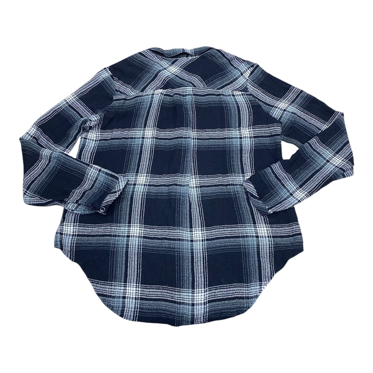Top Ls By Cloth & Stone In Plaid Pattern, Size:L