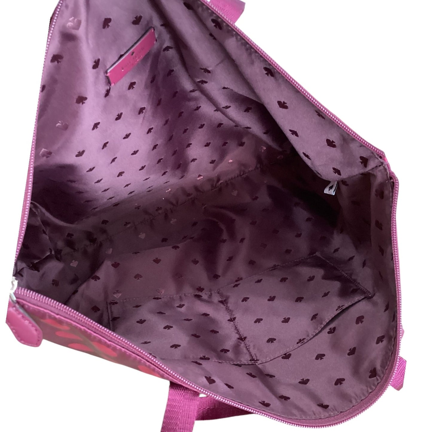 Tote Designer By Kate Spade In Polkadot Pattern, Size:Medium