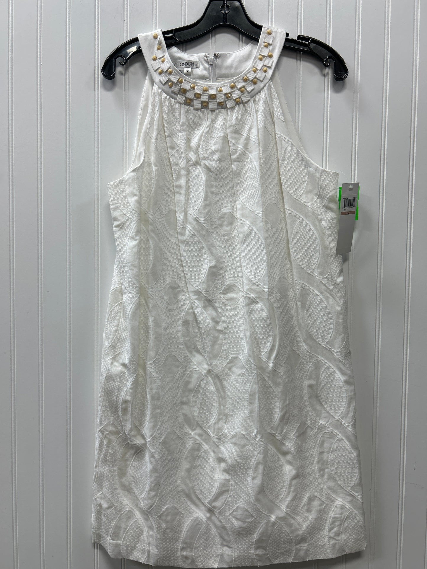 Dress Casual Short By Maggy London In White, Size:12