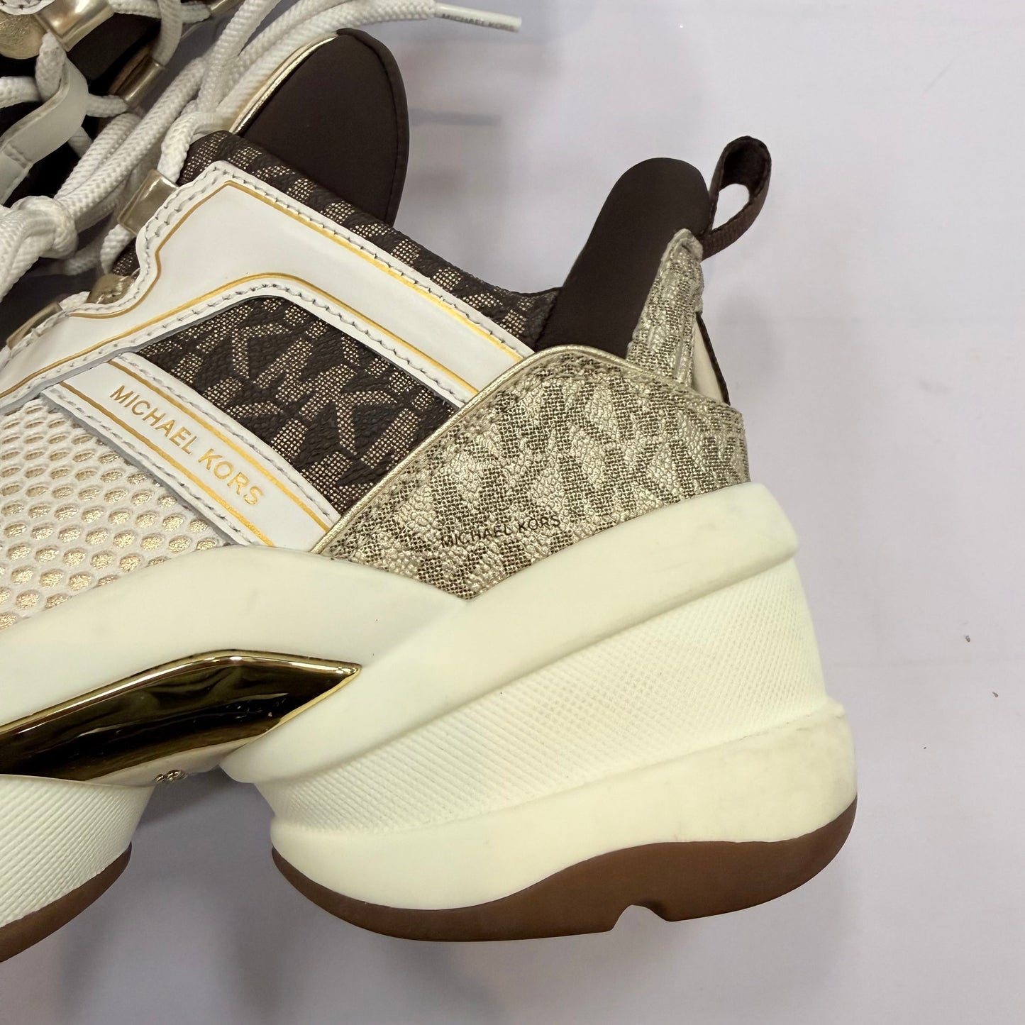 Shoes Sneakers Platform By Cmb In Cream & White, Size: 8.5