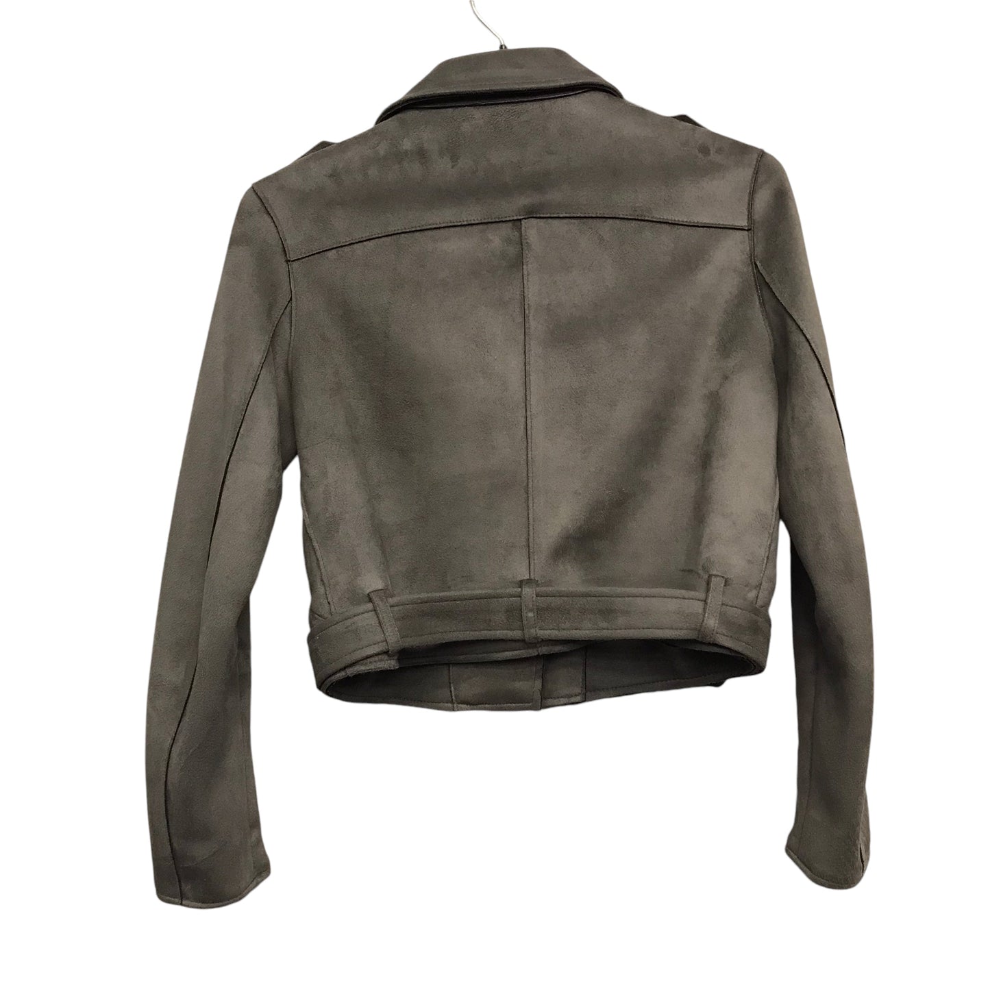 Jacket Moto By Zara In Grey, Size:M