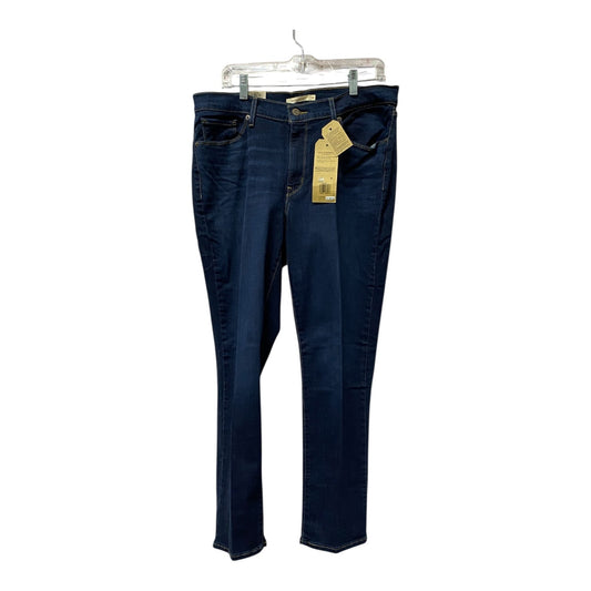 Jeans Straight By Levis In Blue, Size:14